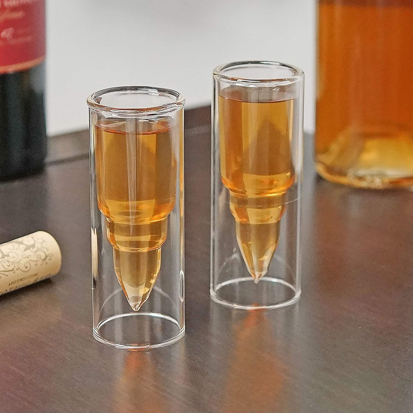 .50 Caliber Bullet Shot Glass - Set of 2