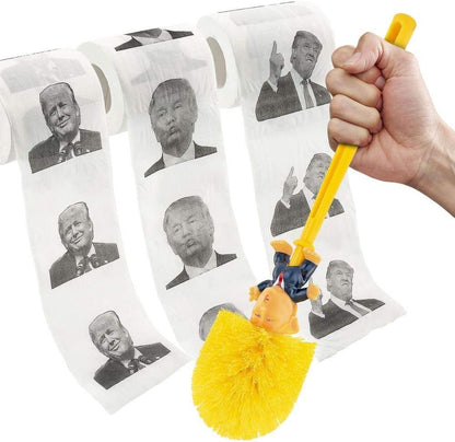 Donald Trump Bowl Brush 3 set of Toilet Paper