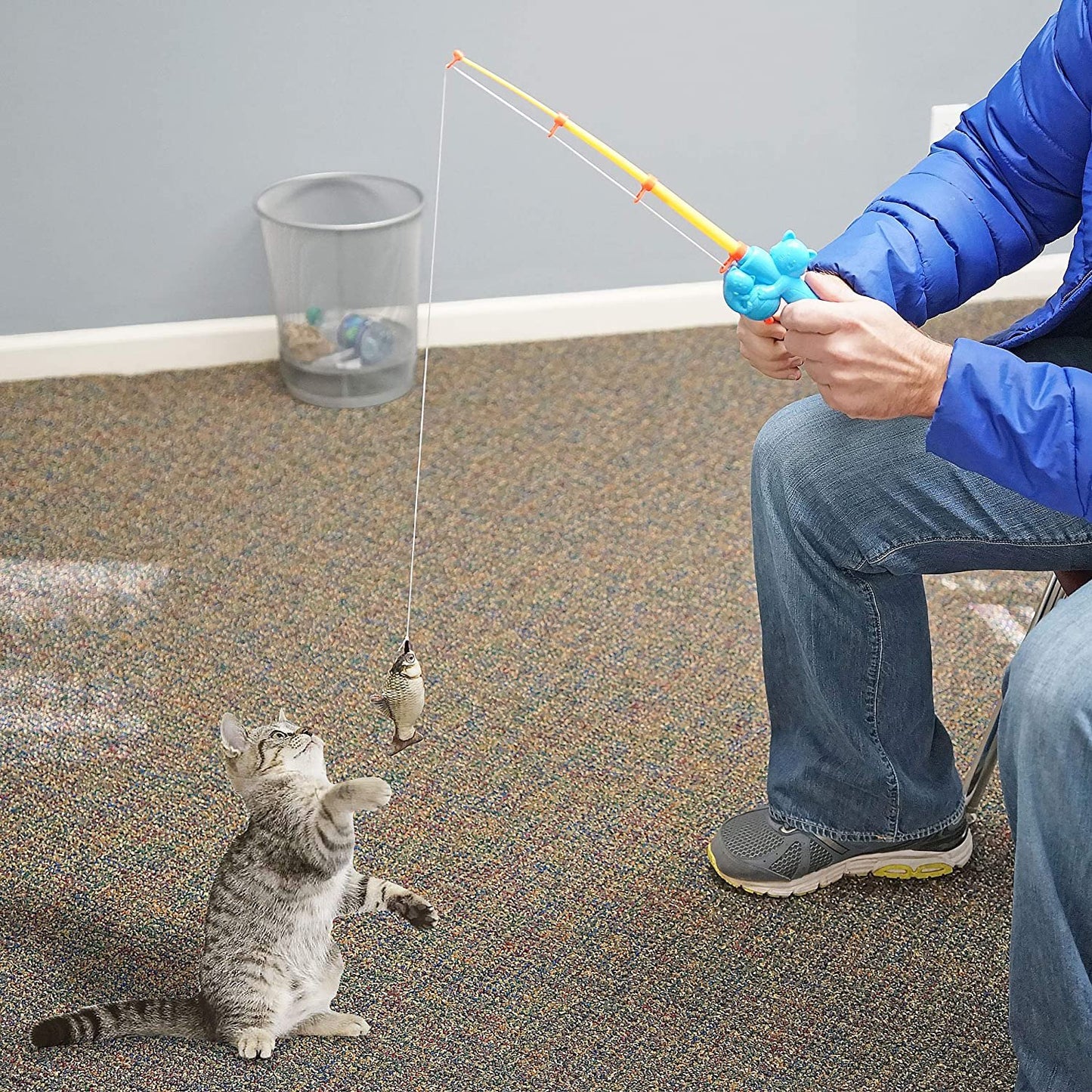 Cat Fishing Pole Toy for Cats