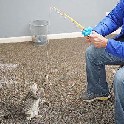 Cat Fishing Pole Toy for Cats