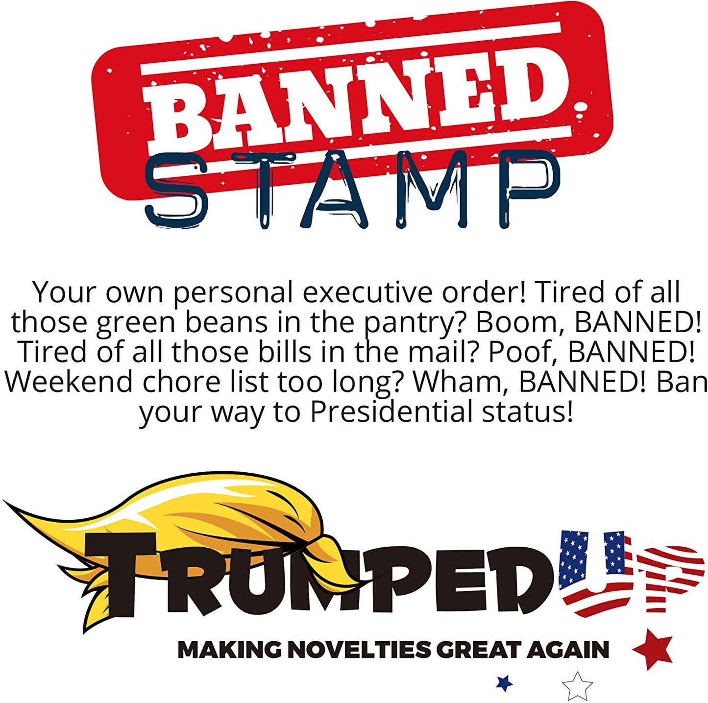 Self-Inking Banned Stamp - Red Ink