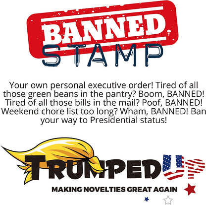 Self-Inking Banned Stamp - Red Ink