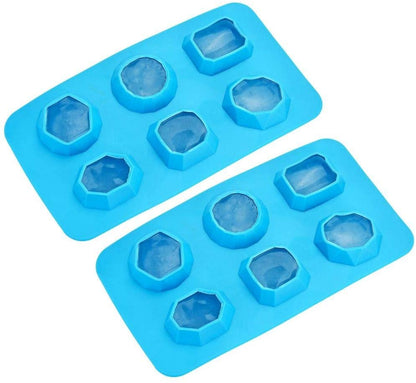 Blue Jewels Ice Cube Tray - Set of 2