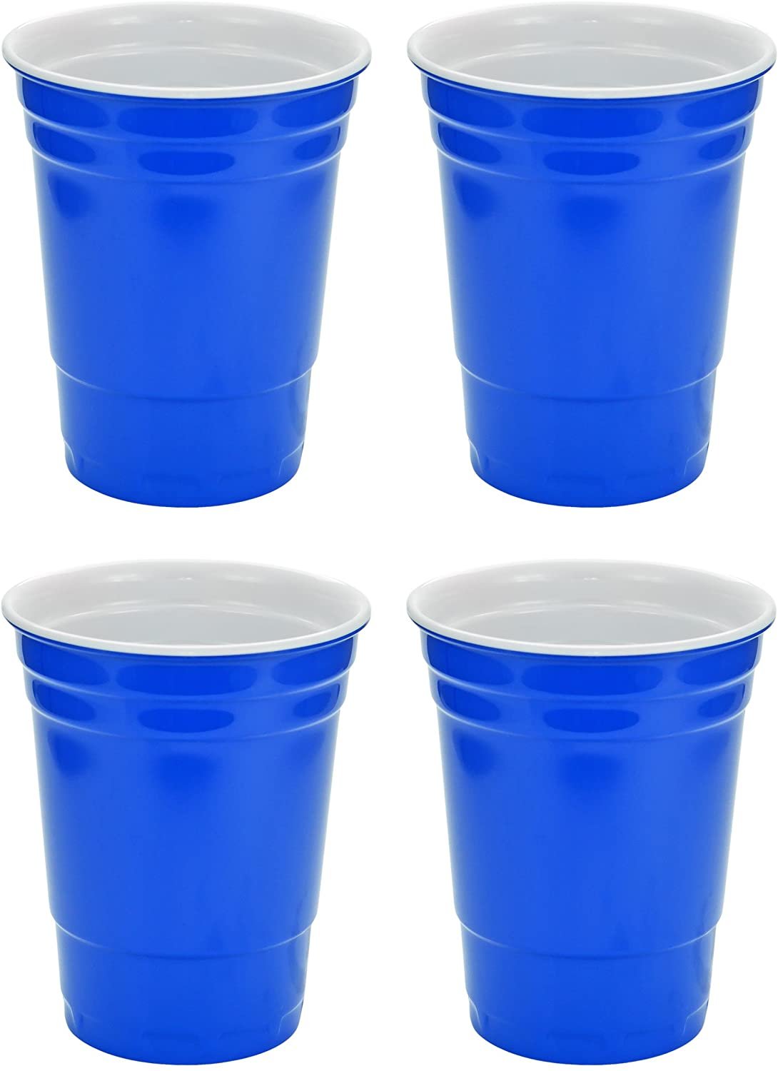 16oz Melamine Blue Cup - Set of 4