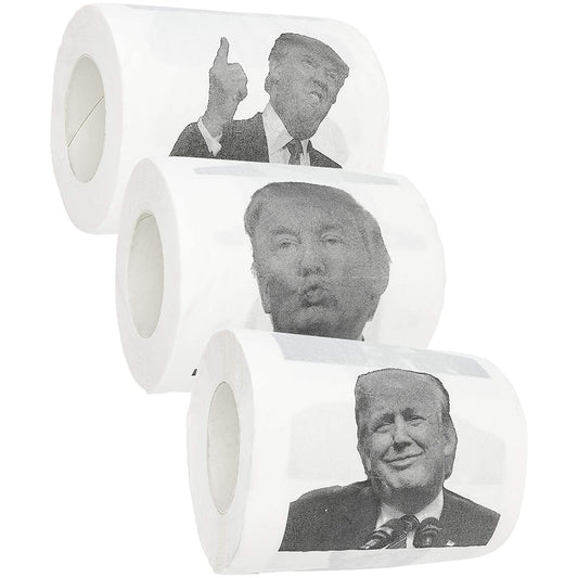 Donald Trump Novelty Toilet Paper - Set of 3