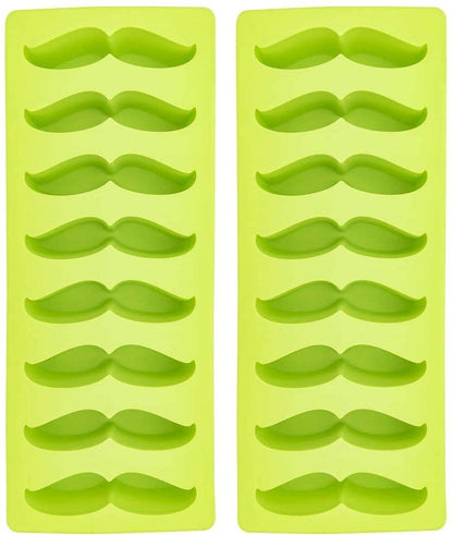 Mustache Ice Cube Tray - Set of 2