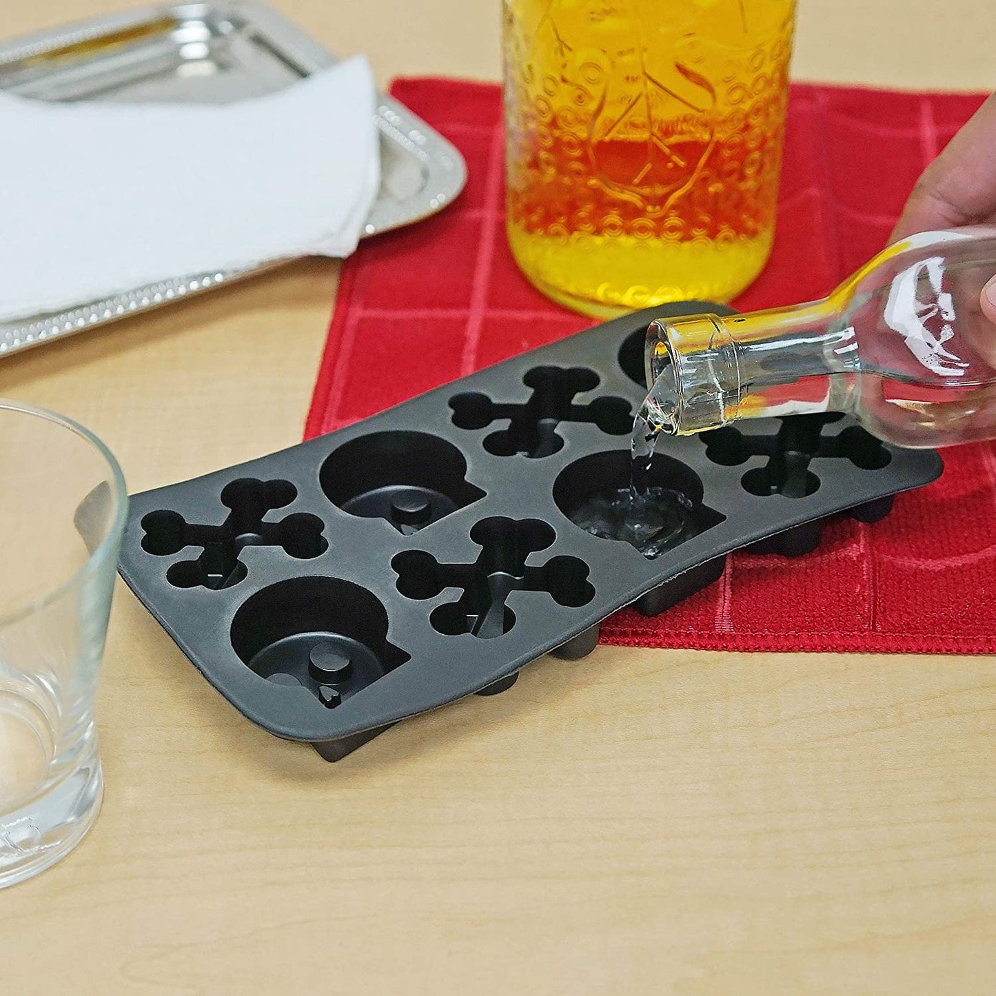 Bone Chiller Skull and Crossbones Ice Cube Tray