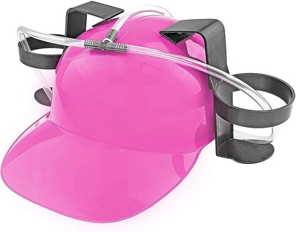 Pink Beer and Soda Guzzler Helmet