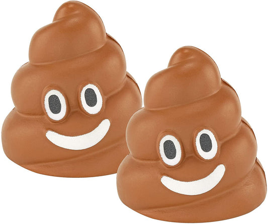 Poop Emoji Stress Ball Relievers - Set of 2