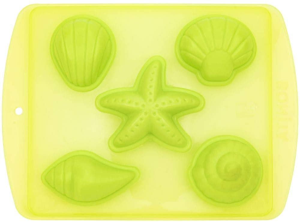 Green Seashells Ice Cube Trays - Set of 2