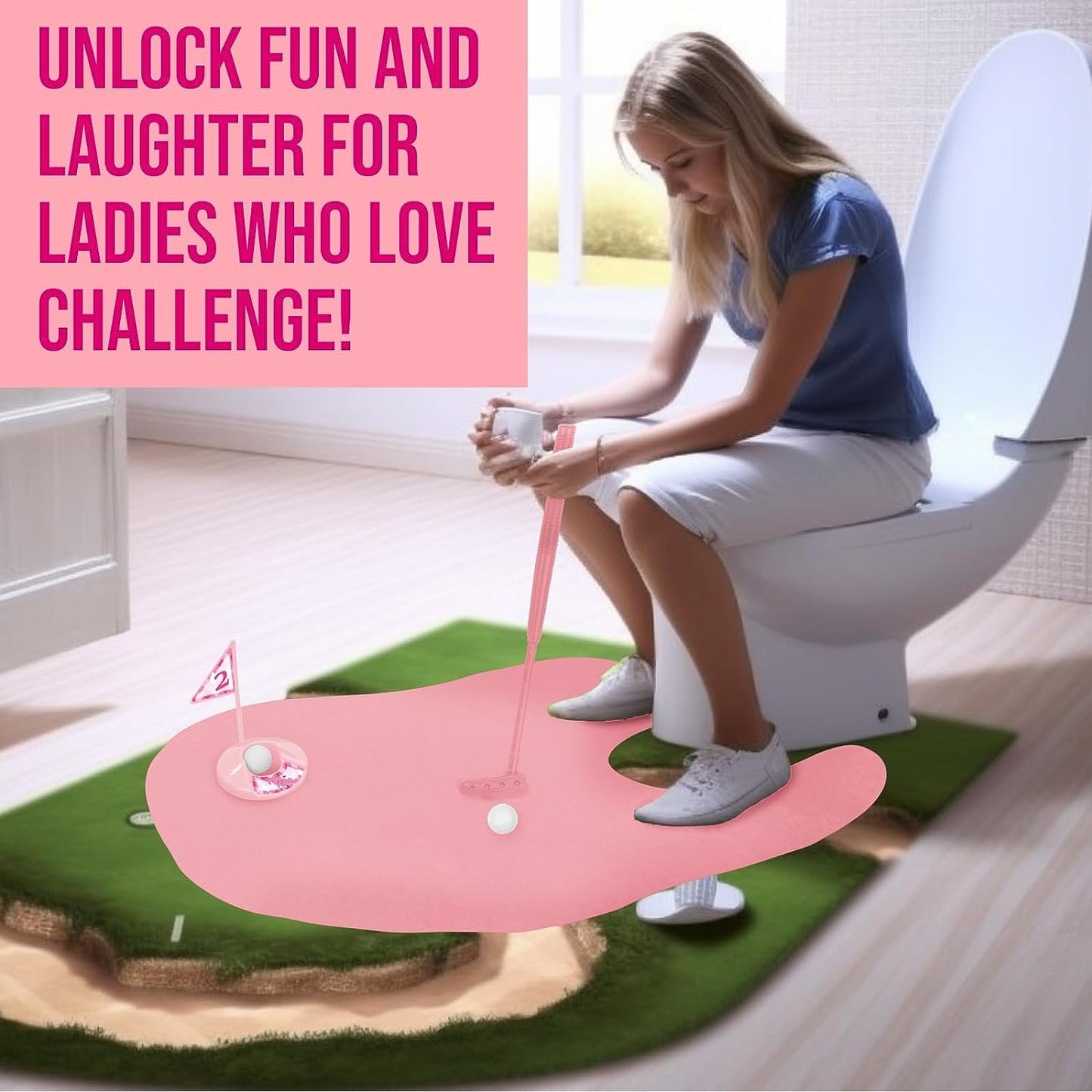 Potty Putter Toilet Time Golf Game