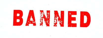 Self-Inking Banned Stamp - Red Ink