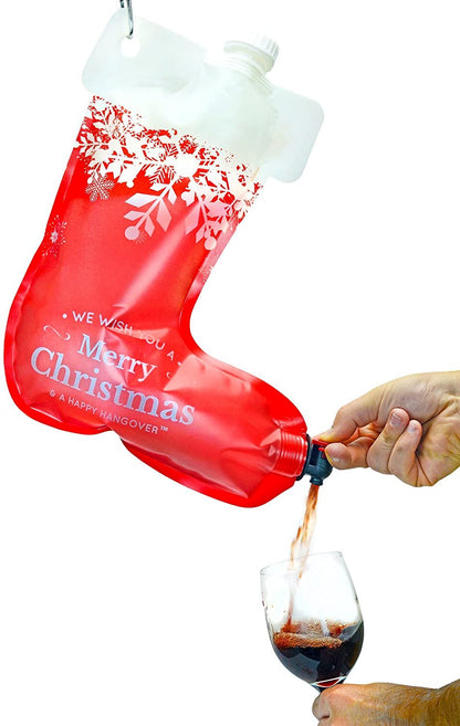 Holiday Stocking Wine Dispenser