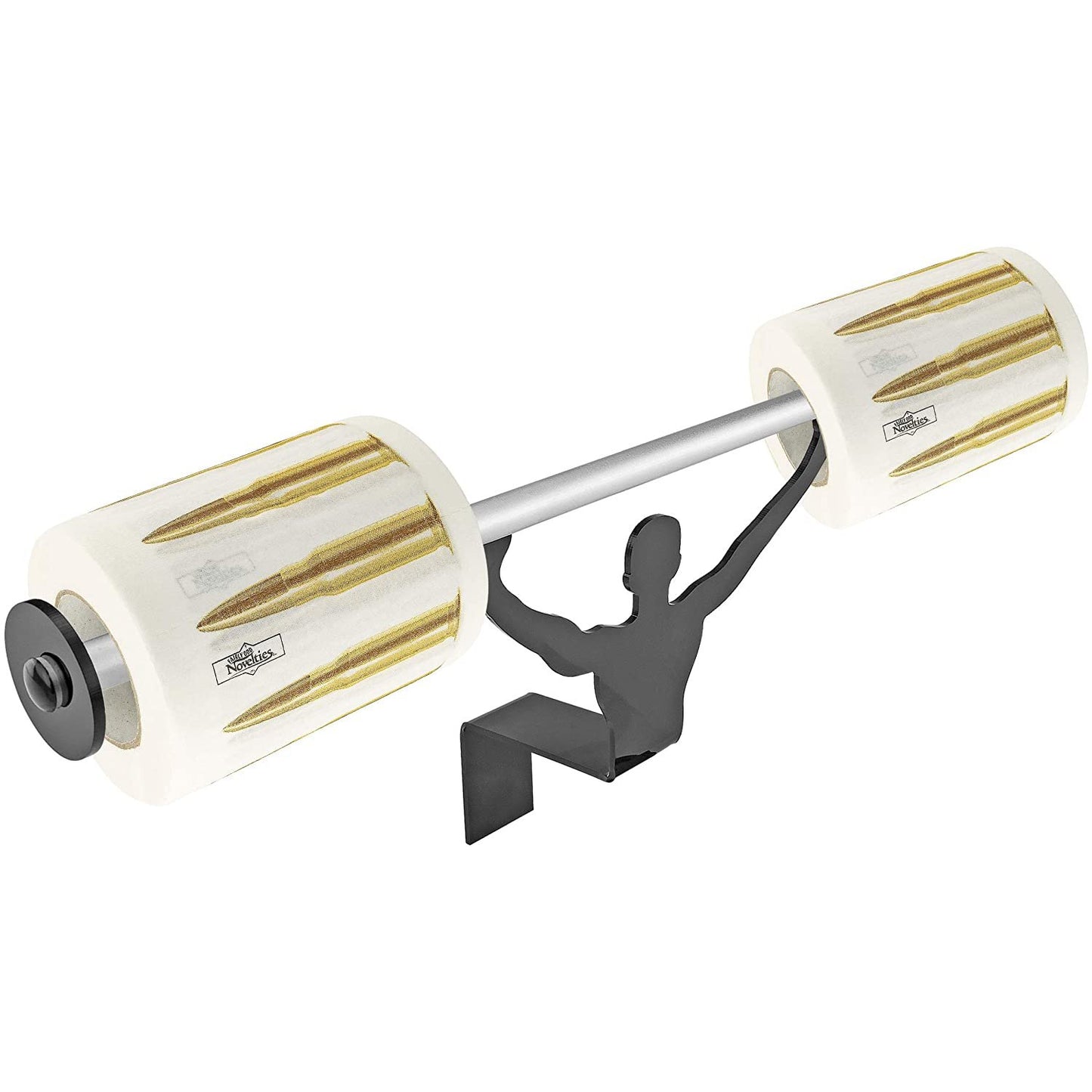 AK47 Bullets Toilet Paper w/ Strong Man Holder