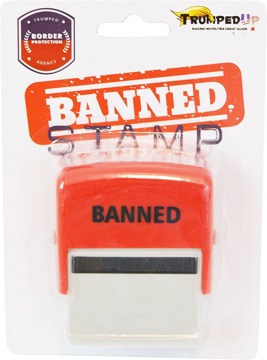 Self-Inking Banned Stamp - Red Ink