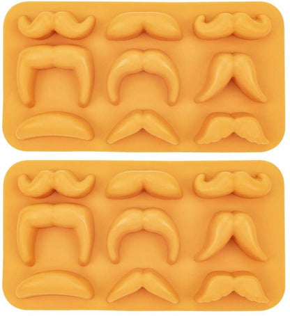 Mustache Variety Ice Cube Tray - Set of 2