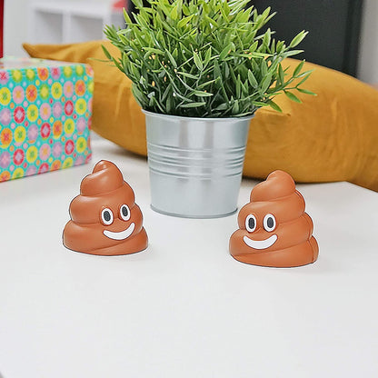 Poop Emoji Stress Ball Relievers - Set of 2