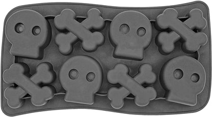 Bone Chiller Skull and Crossbones Ice Cube Tray