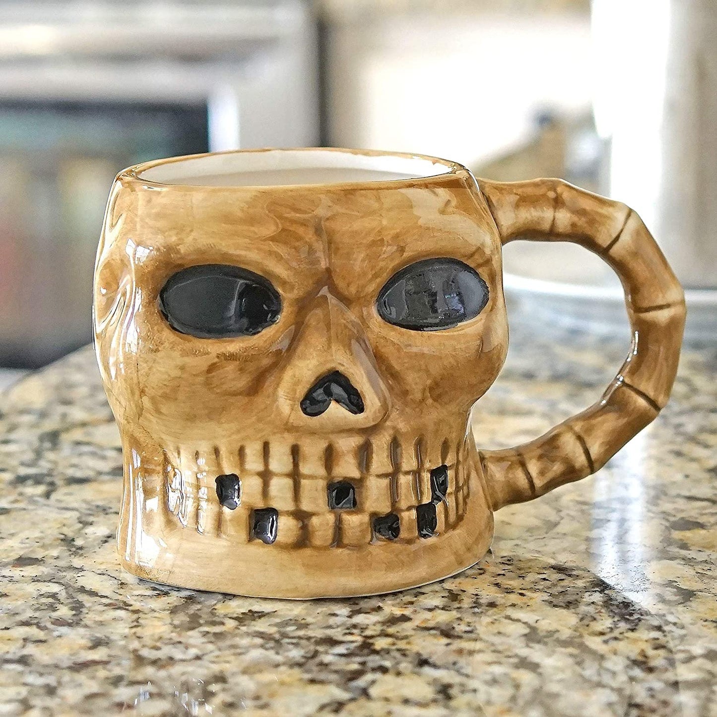 Large Skull Ceramic Coffee Mug