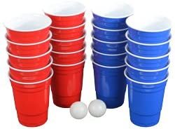 Beer Pong Set 20 Cups 4 Balls